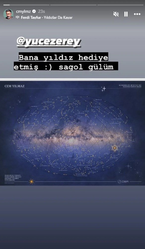 cem yilmaz a yildiz hediye edildi